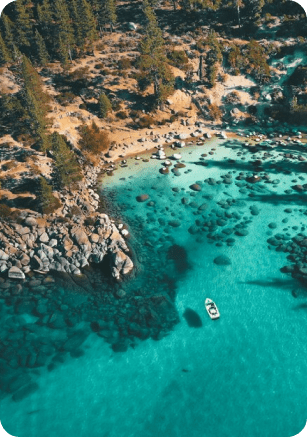Aerial shot of the cliffs